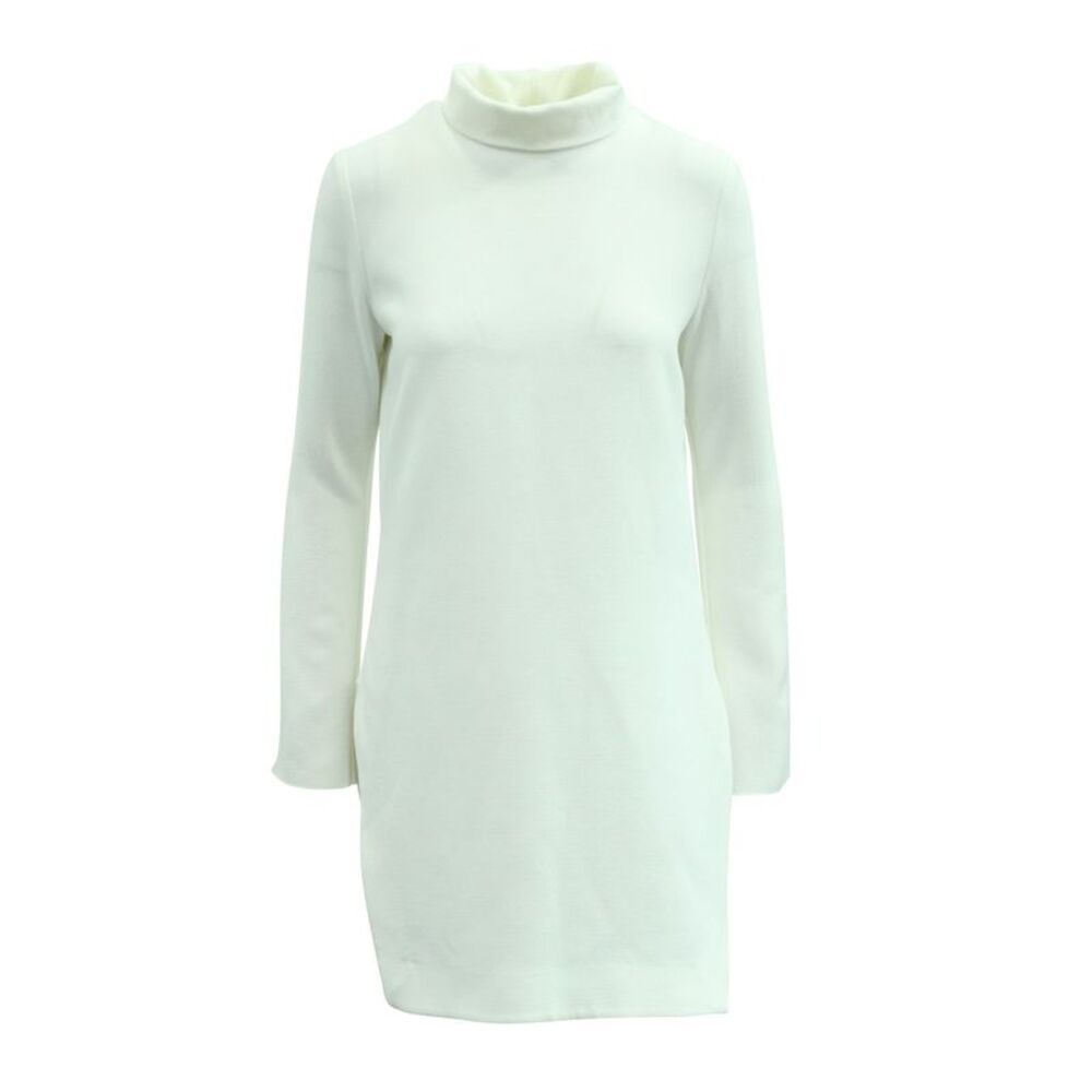 Ellery Mock Collar Top in White Polyester